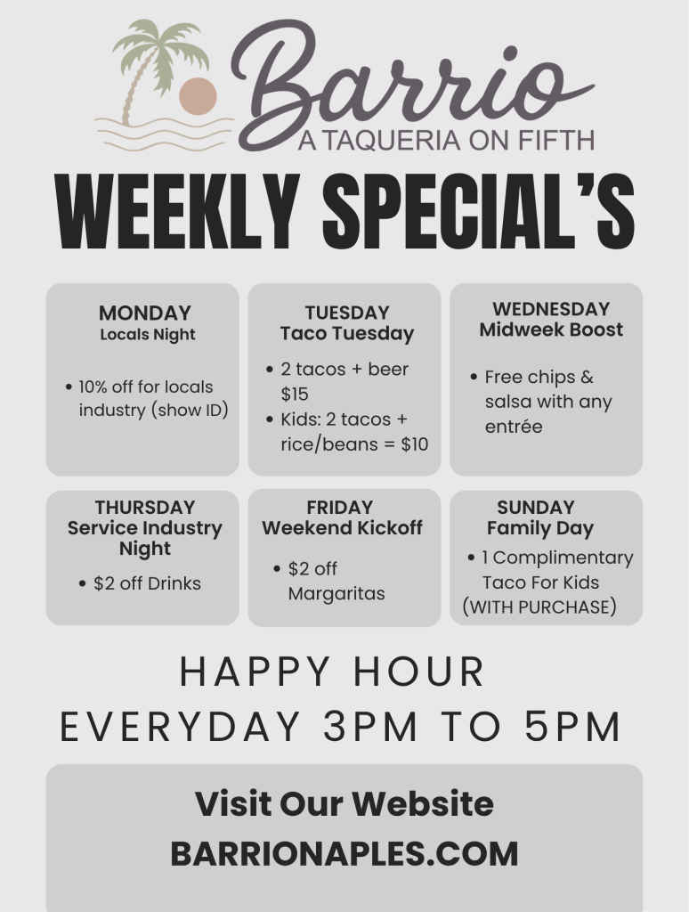weekly special’s 3